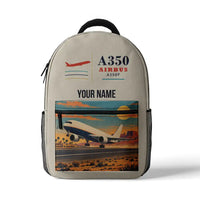 Thumbnail for Airbus A350F - 3D Backpack - Beige + Name
