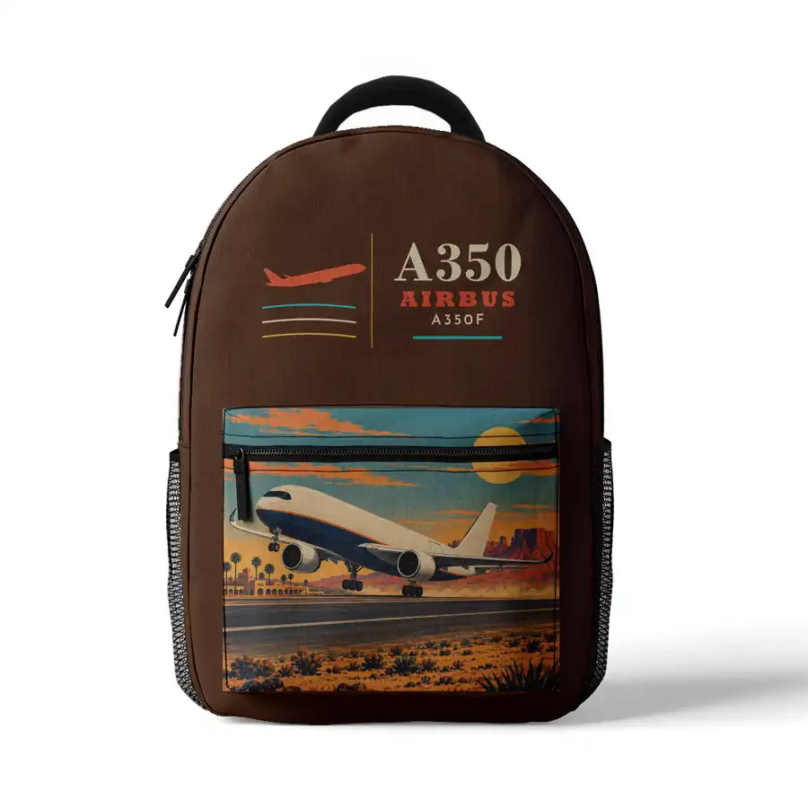 Airbus A350F - 3D Backpack - Brown