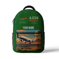Thumbnail for Airbus A350F - 3D Backpack - Green + Name