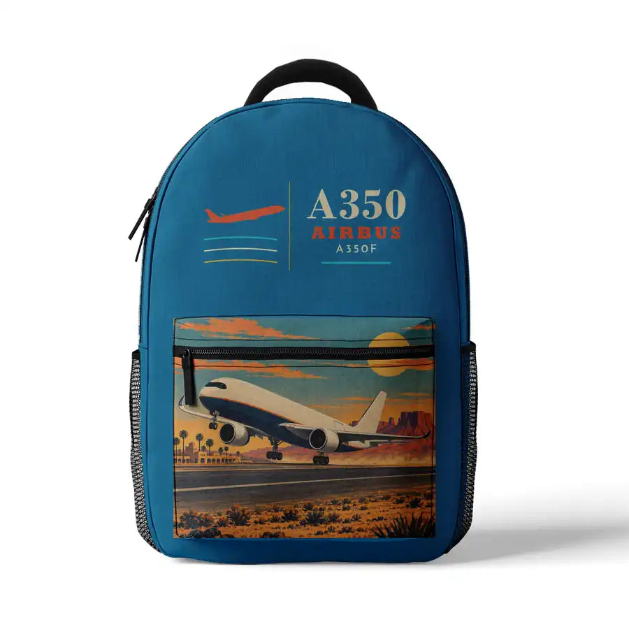 Airbus A350F - 3D Backpack - Light Blue