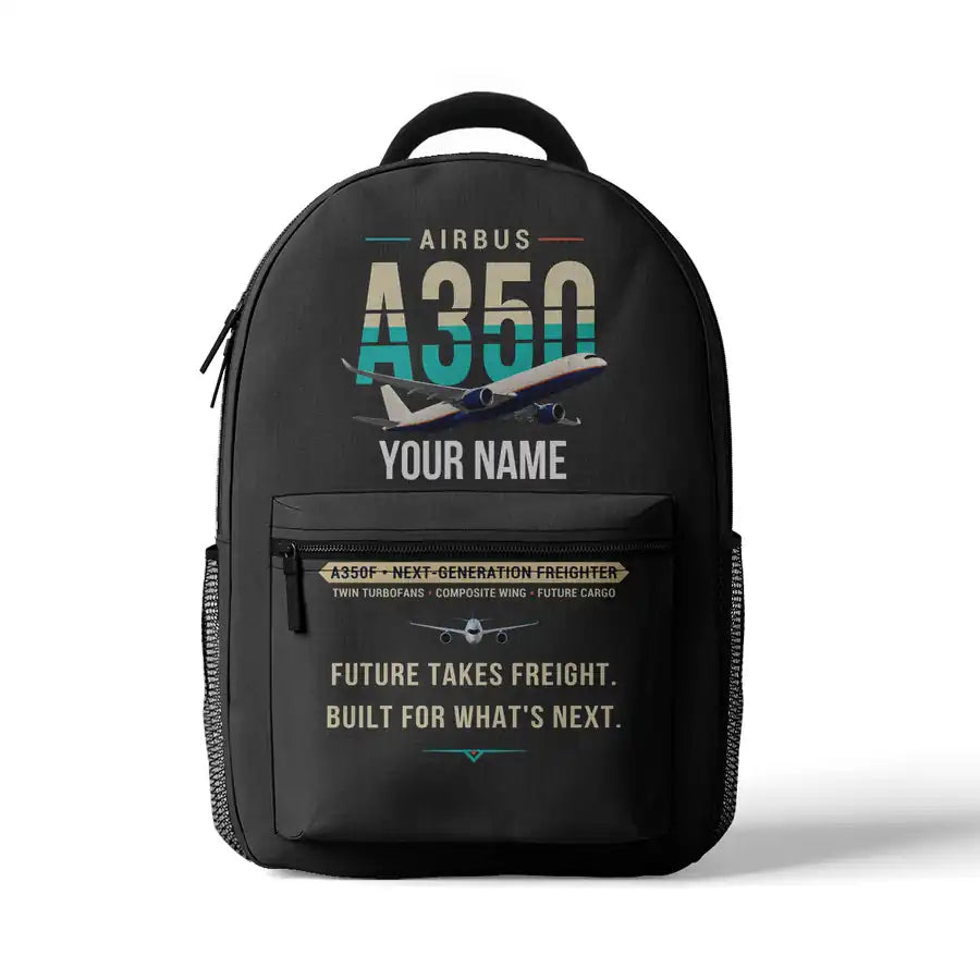 Airbus A350F - 3D Backpack - Original + Name - Gray