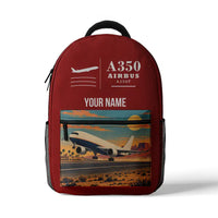 Thumbnail for Airbus A350F - 3D Backpack - Red + Name