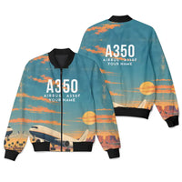 Thumbnail for Airbus A350F 3D All-Over Print Clothing - Bomber Jacket - 3D + Name