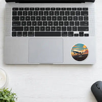 Thumbnail for Airbus A350F - 3D + Name - Circle Sticker - Laptop