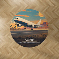 Thumbnail for Airbus A350F - 3D - Round Carpet - Full Print