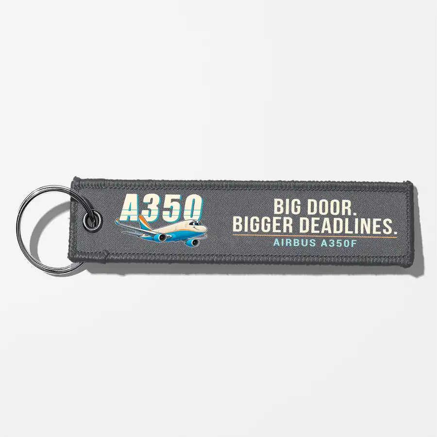 Airbus A350F Aviator Key Chains - Gray - Cartoon
