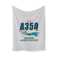 Thumbnail for Airbus A350F - Cartoon - Blanket - Light Gray