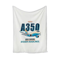 Thumbnail for Airbus A350F - Cartoon - Blanket - White