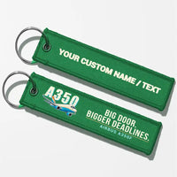 Thumbnail for Airbus A350F Aviator Key Chains - Green - Cartoon - Personalized