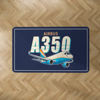 Thumbnail for Airbus A350F - Cartoon - Rectangle Carpet - Dark Blue