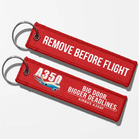 Thumbnail for Airbus A350F Aviator Key Chains - Red - Cartoon - Remove Before Flight