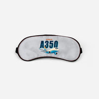 Thumbnail for Airbus A350F - Cartoon - Sleep Mask - Light Gray