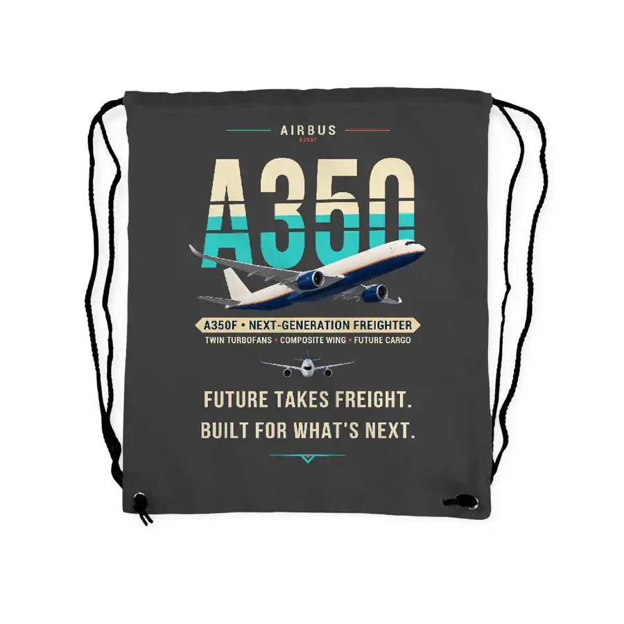 Airbus A350F - Drawstring Bag - Original - Gray