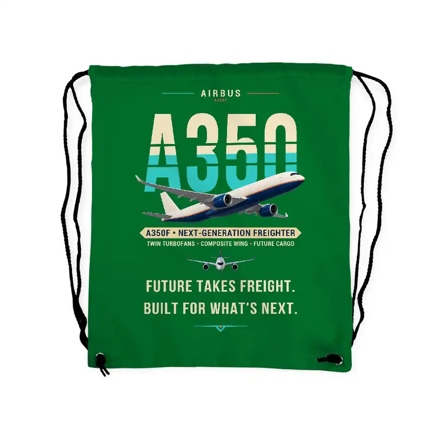 Airbus A350F - Drawstring Bag - Original - Green