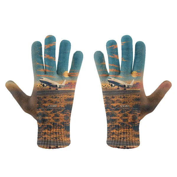 Airbus A350F - Gloves - Full - 3D - Full Print