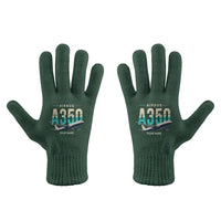 Thumbnail for Airbus A350F - Gloves - Full - Original + Name - Dark Green