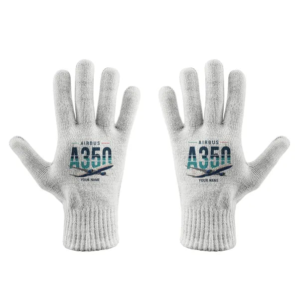 Airbus A350F - Gloves - Full - Original + Name - White