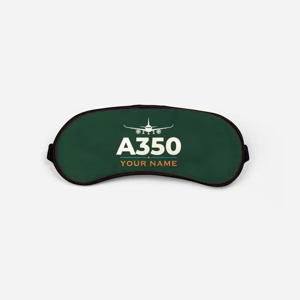 Airbus A350F - Heritage + Name - Sleep Mask - Dark Green