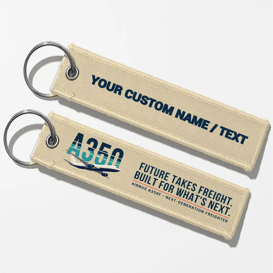 Airbus A350F Aviator Key Chains - Beige - Original - Personalized