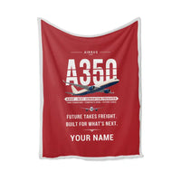 Thumbnail for Airbus A350F - Original + Name - Blanket - Red