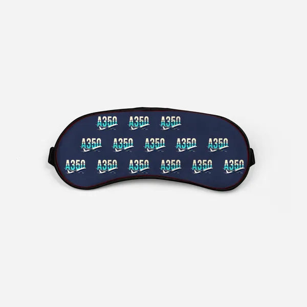 Airbus A350F - Original Pattern - Sleep Mask - Navy Blue