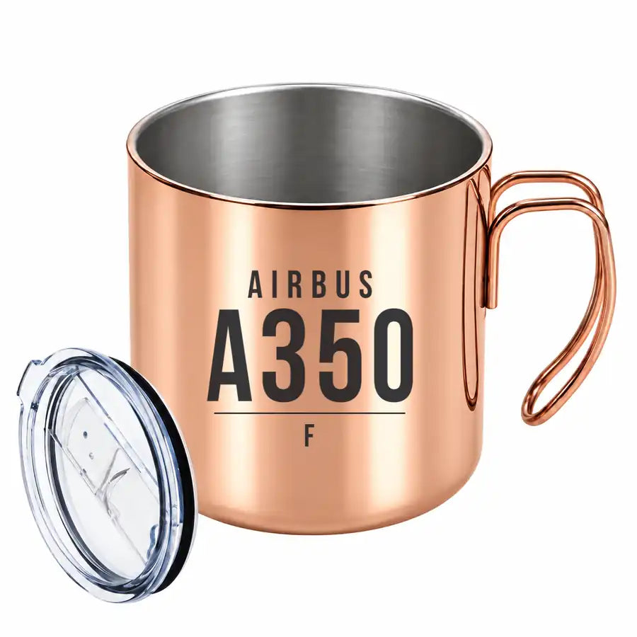 Airbus A350F - Portable Mug - Tag - Copper