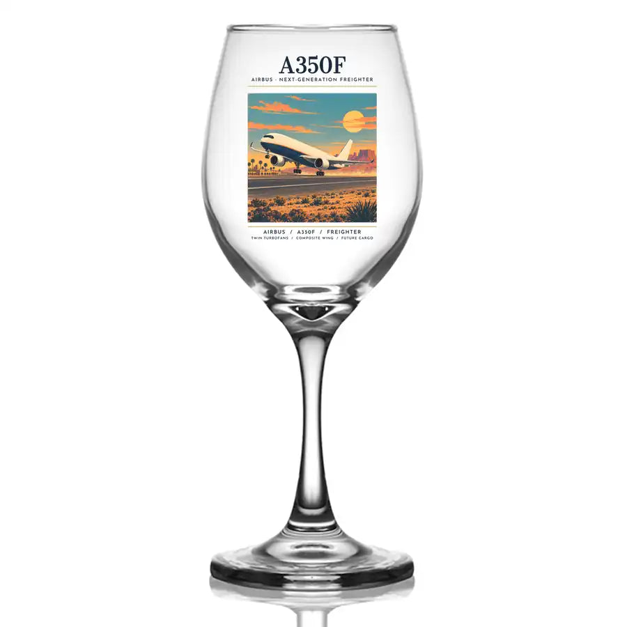 Airbus A350F - Poster - Wine Glass