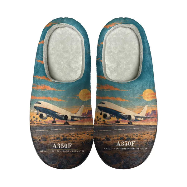 Airbus A350F - Slippers - Cotton - 3D - Full Print
