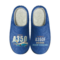 Thumbnail for Airbus A350F - Slippers - Cotton - Cartoon - Blue