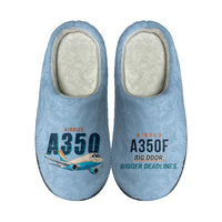 Thumbnail for Airbus A350F - Slippers - Cotton - Cartoon - Light Blue