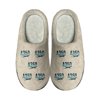 Thumbnail for Airbus A350F - Slippers - Cotton - Original Pattern - Beige