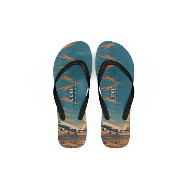 Airbus A350F - Slippers - Flip Flops - 3D - Full Print