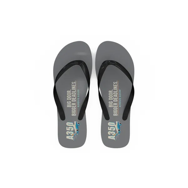 Airbus A350F - Slippers - Flip Flops - Cartoon - Gray