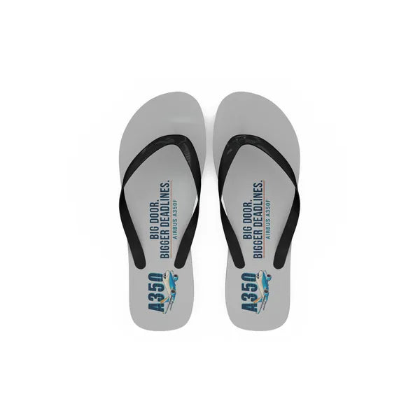 Airbus A350F - Slippers - Flip Flops - Cartoon - Light Gray
