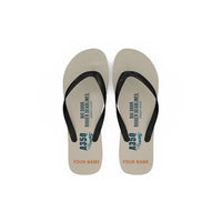 Thumbnail for Airbus A350F - Slippers - Flip Flops - Cartoon + Name - Beige
