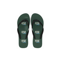 Thumbnail for Airbus A350F - Slippers - Flip Flops - Cartoon Pattern - Dark Green