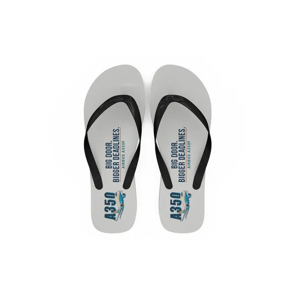 Airbus A350F - Slippers - Flip Flops - Cartoon - White