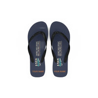 Thumbnail for Airbus A350F - Slippers - Flip Flops - Original + Name - Navy Blue
