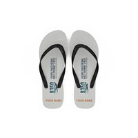 Thumbnail for Airbus A350F - Slippers - Flip Flops - Original + Name - White