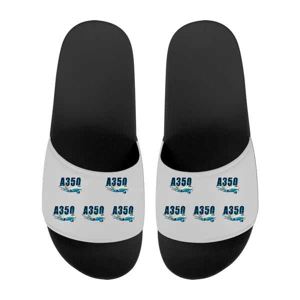 Airbus A350F - Slippers - Sport - Cartoon Pattern - Light Gray