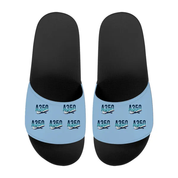 Airbus A350F - Slippers - Sport - Original Pattern - Light Blue