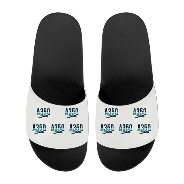 Airbus A350F - Slippers - Sport - Original Pattern - White