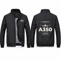 Thumbnail for Airbus A350F Stylish Jackets - Stand Collar - Heritage - Black