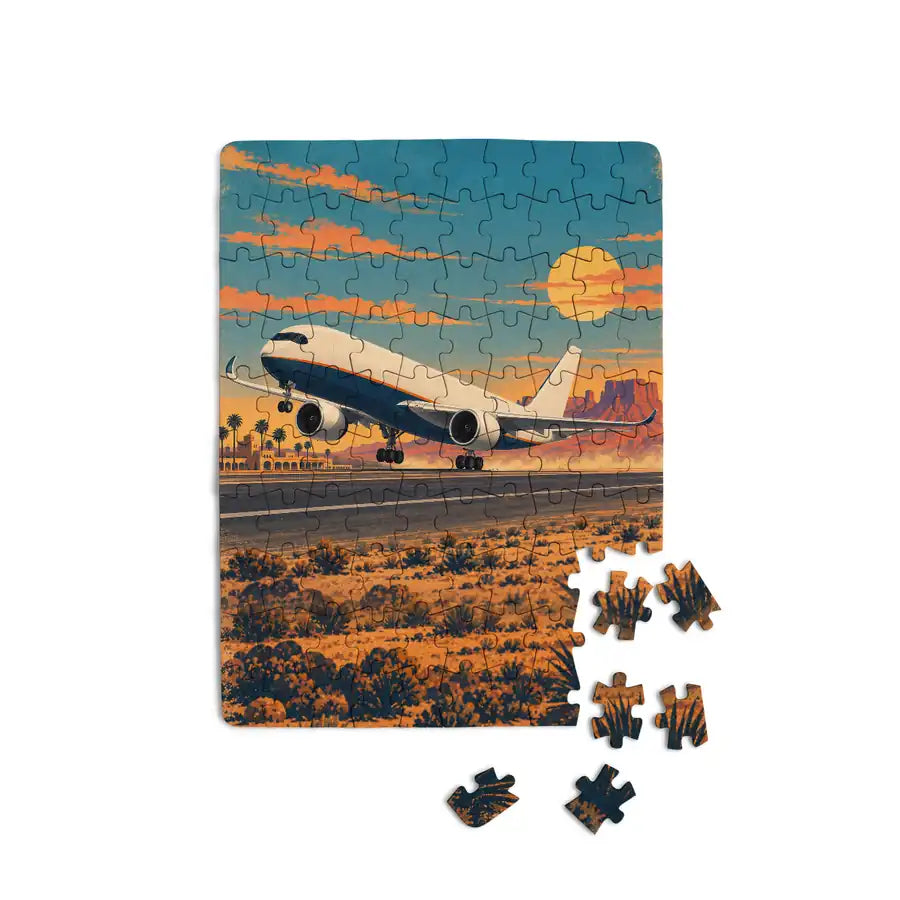 Airbus A350F - Vertical - Canvas Puzzle