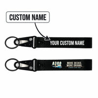 Thumbnail for Airbus A380-800 Hawk-Shaped Key Chains - Black - Cartoon - Personalized
