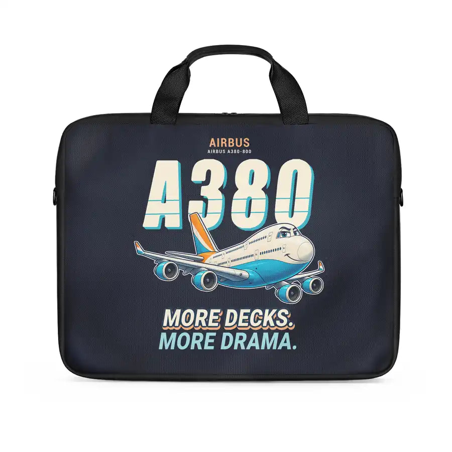 Airbus A380-800 - Cartoon - Laptop Bag