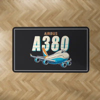 Thumbnail for Airbus A380-800 - Cartoon - Rectangle Carpet - Black
