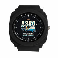 Thumbnail for Airbus A380-800 - Cartoon - Rubber Strap - Black