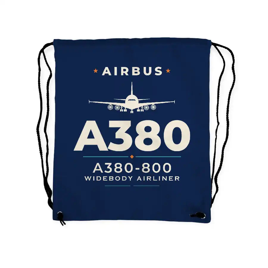 Airbus A380-800 - Drawstring Bag - Heritage - Dark Blue