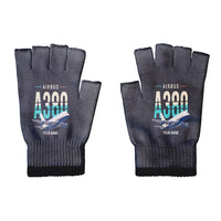 Thumbnail for Airbus A380-800 - Gloves - Cut - Original + Name - Black